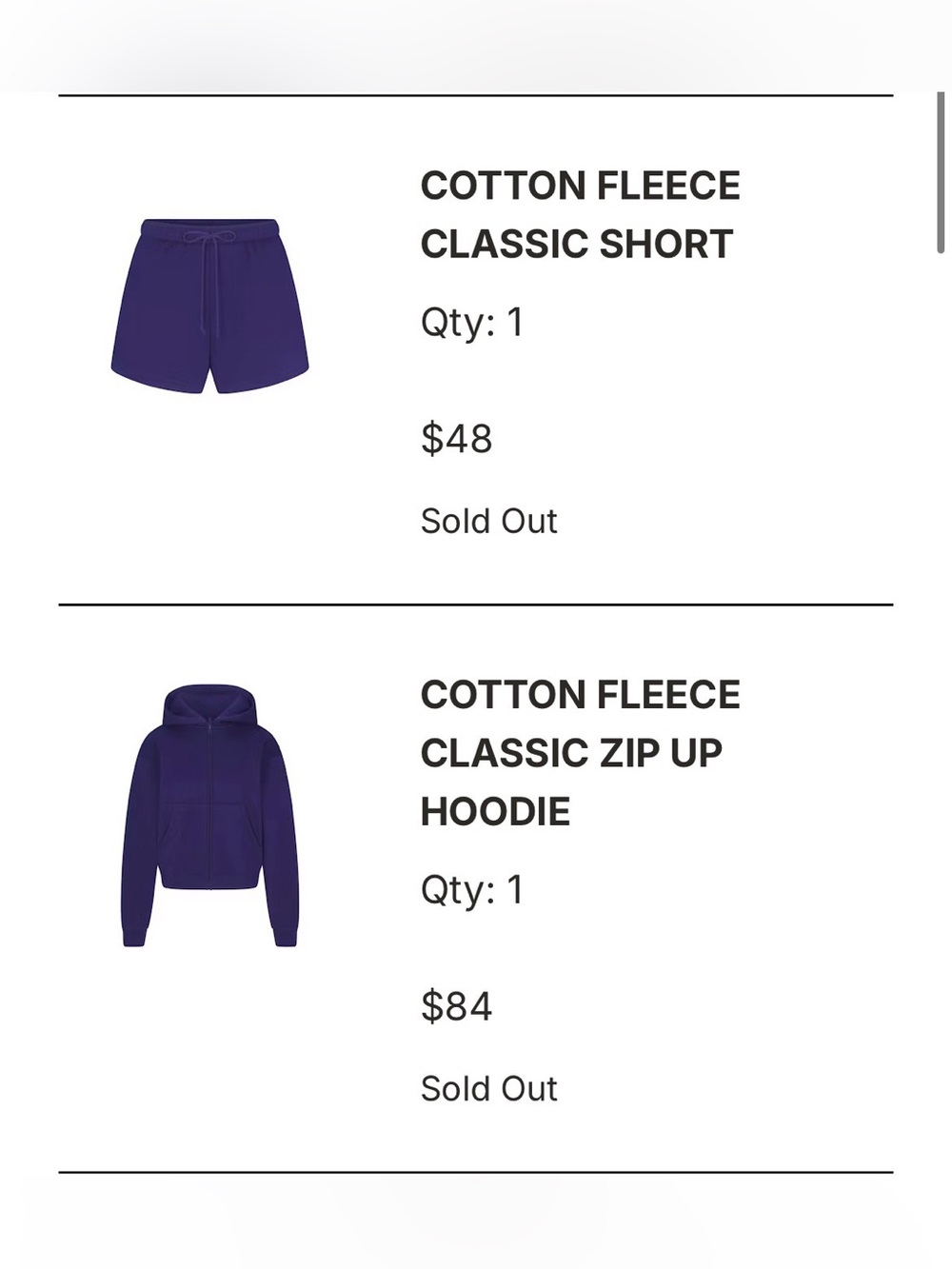 COTTON FLEECE CLASSIC SHORT & ZIP UP HOODIE SET